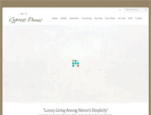 Tablet Screenshot of cypressdunes.com